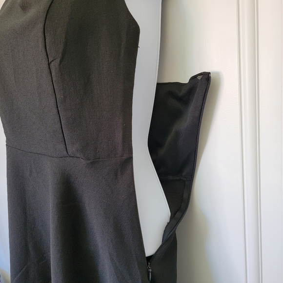 Altar'd State Black Crochet Cutout Butterfly Back A Line Short Dress Size M - Picture 6 of 13